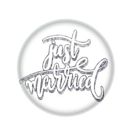 6 of Just Married Button
