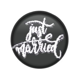 6 pieces Just Married Button - Bows & Ribbons