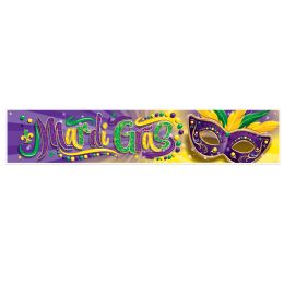 12 pieces Mardi Gras Banner - Party Banners