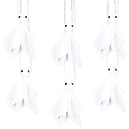 12 pieces Fabric Hanging Ghosts - Hanging Decorations & Cut Out
