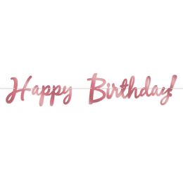 12 pieces Foil Happy Birthday Streamer - Streamers & Confetti