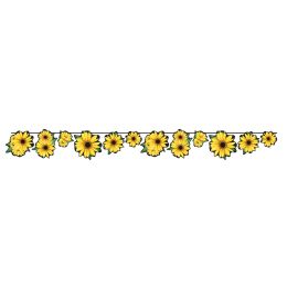 12 pieces Sunflower Streamer - Streamers & Confetti