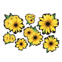 12 pieces Sunflower Cutouts - Hanging Decorations & Cut Out
