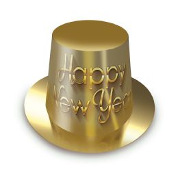 25 Bulk Golden New Year Hi-Hat