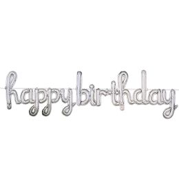 6 Bulk Script Happy Birthday Balloon Streamer