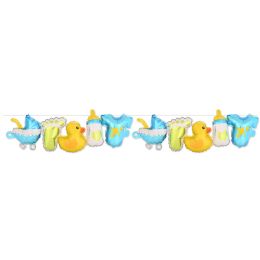 6 pieces Baby Boy Balloon Streamers - Streamers & Confetti
