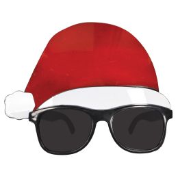 6 pieces Santa Hat Glasses - Party Hats & Tiara