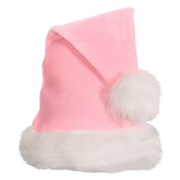 12 Bulk Light Pink Santa Hat