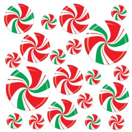 12 pieces Peppermint Cutouts - Hanging Decorations & Cut Out