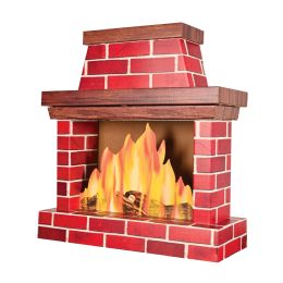3-D Fireplace Prop - Party Paper Goods