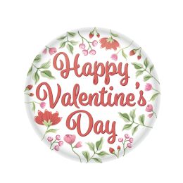 6 pieces Happy Valentine's Day Button - Bows & Ribbons