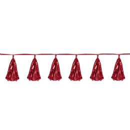 12 pieces Metallic Tassel Garland - Hanging Decorations & Cut Out
