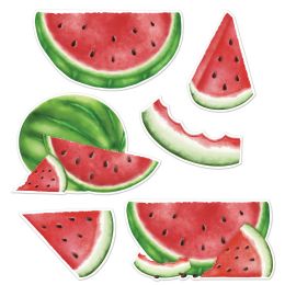 12 pieces Watermelon Cutouts - Hanging Decorations & Cut Out