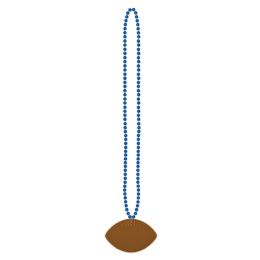 12 Bulk Beads w/Football Medallion