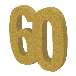 6 pieces 3-D Glittered  60  Centerpiece - Party Center Pieces