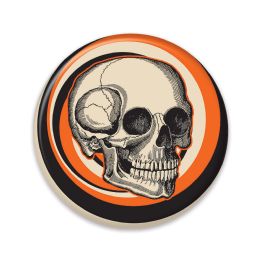 6 pieces Vintage Halloween Skull Button - Halloween