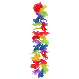 12 pieces Rainbow Hawaiian Lei - Costumes & Accessories