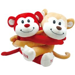 48 Pieces 7" Plush Monkey Couple - Plush Toys