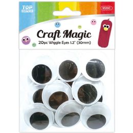 12 Pieces 35mm/20ct Wiggle Eyes - Craft Tools