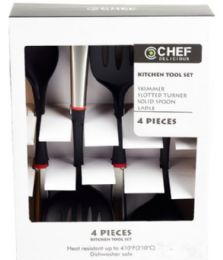 12 Pieces Chef Delicious Nylon Utensil 4pc Set - Kitchen Gadgets & Tools