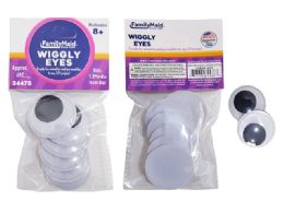 144 Wholesale Wiggly Eyes 6pc