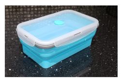 36 Bulk Silicone Collapsible Lunch Bento Box Bpa Free Reusable 43 Ounce