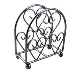24 Pieces Paper Napkin Holder Metal Chrome Finish With Heart Design - Napkin and Paper Towel Holders
