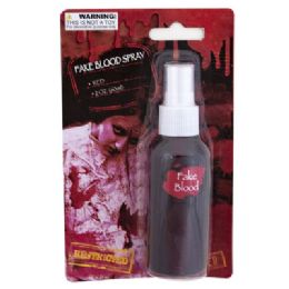 48 Wholesale Blood Fake Spray Red 60ml/2oz Bottle Hlwn Blc