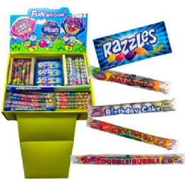168 pieces Fun With Gum Shipper 5 Assorted168 Ct In Display - Food & Beverage