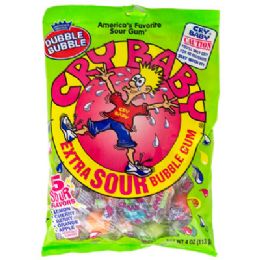 12 pieces Gum Balls Cry Baby 4 Oz. Bag 5 Flavors Extra Sour Bubble Gum - Food & Beverage