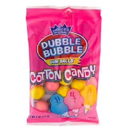 12 pieces Bubble Gum Dubble Bubble 4 Ozcotton Candy Peg Bag 3 Asst Flav - Food & Beverage