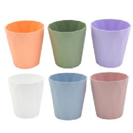 36 of Planter Plastic 6ast Embossed Diamond 5 Dia X 5.5 H Upc Label