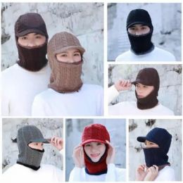 72 Bulk Quilted Fleece Lined Ski Mask With Visor