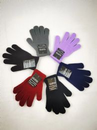 240 Pieces Magic Gloves All Black - Knitted Stretch Gloves
