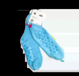 300 Pieces Fuzzy Non Slip Plaid Formal Design Long Socks - Womens Slipper Sock