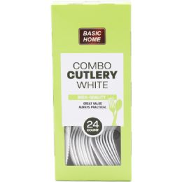 24 of Basic Home Combo Cutlery 24ct