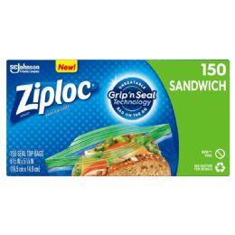 9 pieces Ziploc Sandwich Bag 150ct - Food Storage Containers