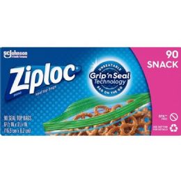 12 pieces Ziploc Snack Bag 90ct - Food Storage Containers