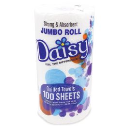 24 pieces Daisy Paper Towel  100 Ct 2 pl - Tissue Paper