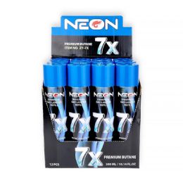 12 pieces Neon Butane 300 Ml 7 X - Lighters