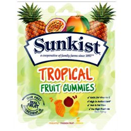 12 Wholesale Sunkist Fruit Gummies 3.5 Oz/1