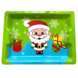 48 pieces Party Solution Santa Claus Tray 12.25 X 9 In Rectangular - Valentine Decorations