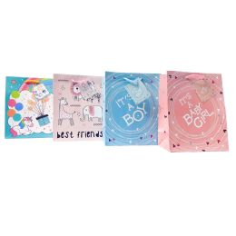 72 Wholesale Party Solutions Baby Gift Bag ( 17.8 X 22.9 X 9.8 Cm) 1 Ct With Pp Handels