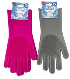 24 Pieces Silcone Scrub Gloves - Cleaning Products