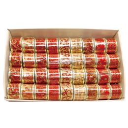 24 Pieces Gift Ribbon 2.5"x3yd - Valentine Decorations