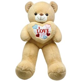 4 Bulk Valentines 47.5" Bear With "i Love You" Heart