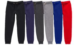 24 Bulk Boys Sweatpants Joggers Assorted Colors Size S