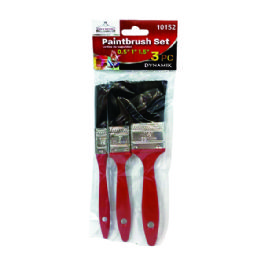 72 pieces 3pc. Assorted Paintbrush - Brushes