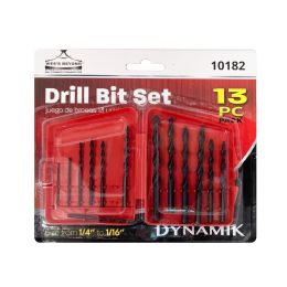 72 Wholesale 13pc Drill SeT-1/16"-1/4"