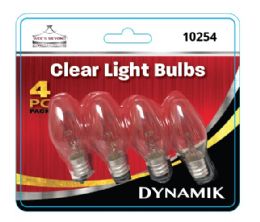 72 pieces 4pc Clear Light Bulbs - Lightbulbs